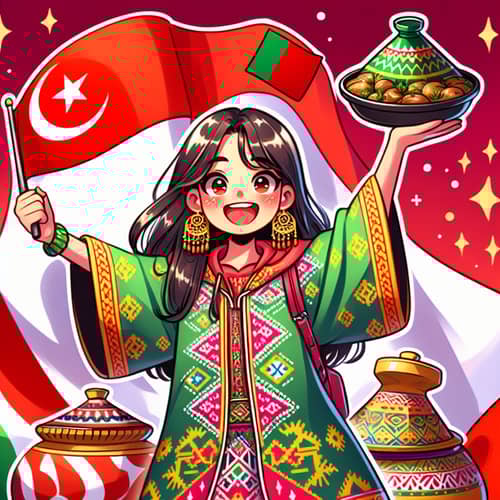 Indonesian Girl Loving Moroccan Tagine | Cultural Fusion