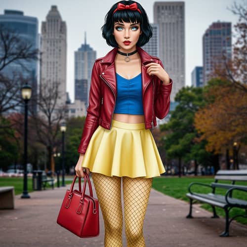Modern Snow White: Fashion Meets Fairytale