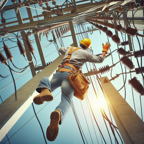 Lineman Falling onto Distribution System | Accidents Happen
