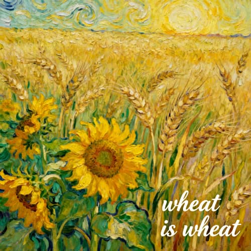 Wheat is Wheat in Van Gogh Style Art