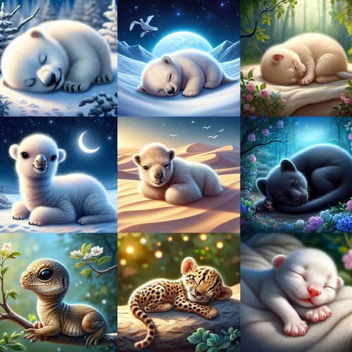 Sleepy Baby Animals: Adorable Snoozing Scenes in Nature