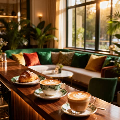 Luxurious Modern Coffee Shop Interior Luxurious Modern Coffee Shop Interior