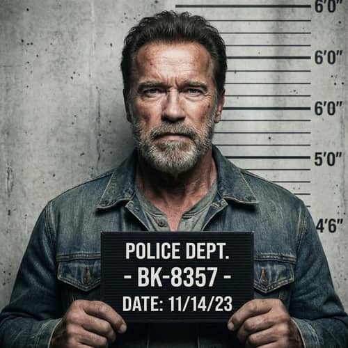 Rugged Middle-Aged Man Mugshot Rugged Middle-Aged Man Mugshot