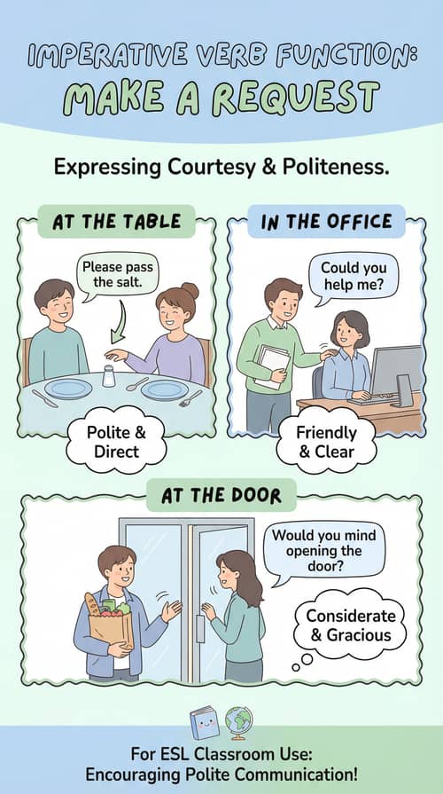 Make a Request: Polite ESL Infographic Make a Request: Polite ESL Infographic