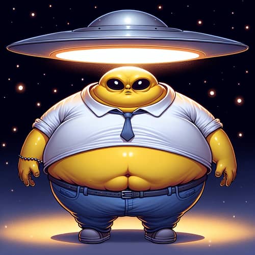 Homero Simpson UFO Transformation – Cartoon Extraterrestrial Encounter