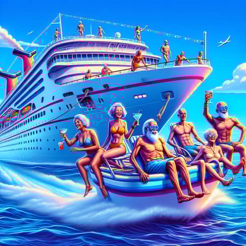 Serene Cruise Experience with Ageless Immortals - Carnival Ship Scene