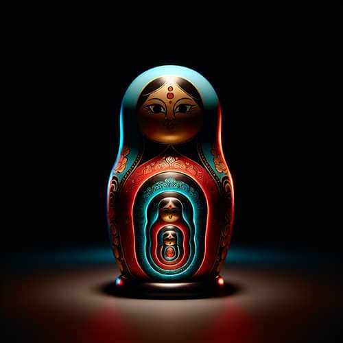 Russian Nesting Doll Styled Like Buddhist Deity