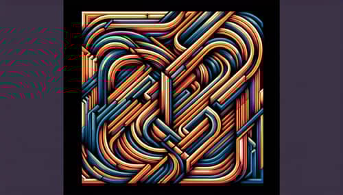 Abstract Edges Art: Captivating Patterns in Vibrant Colors