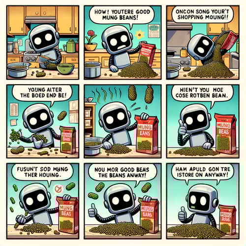 Robo's Mung Bean Inspection Adventure | Comic Strip
