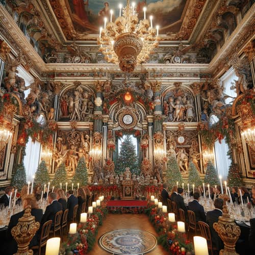 Christmas Award Ceremony in Grand Building