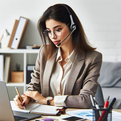 Professional Private Assistant Organizing Office Work