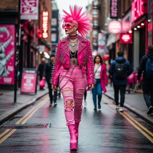 Pink Gangthorns: Stylish Street Fashion