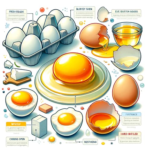 Fresh Eggs: Illustration of Quality and Freshness