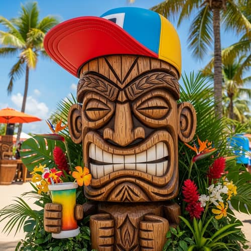 Whimsical Tiki Model: Embrace the Summer Spirit