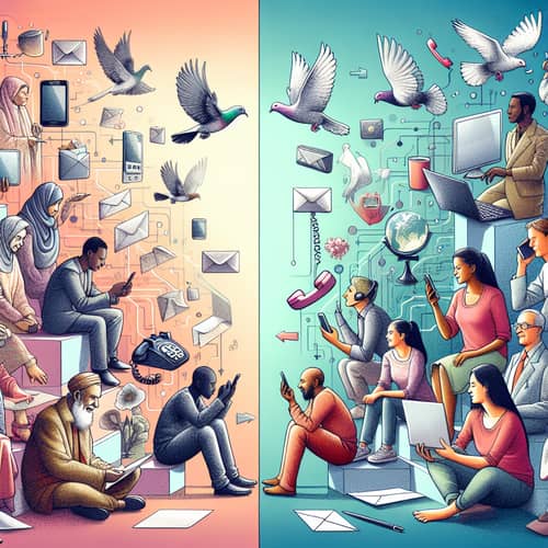 Evolution of Communication: Impact of Technology on Diversity