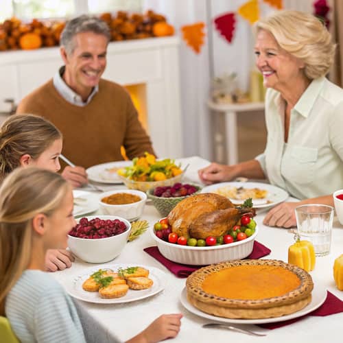 Thanksgiving Celebration with a White Family