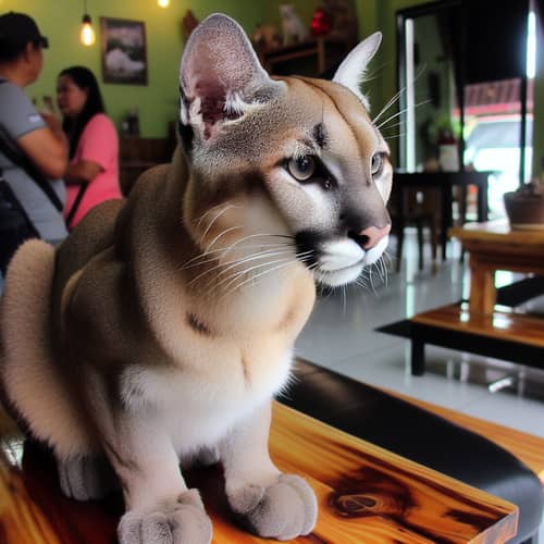 Cat Resembling a Cougar - Unique Feline Look