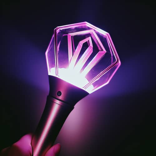 Kpop Lightstick in Purple & Pink | Concert Support Tool