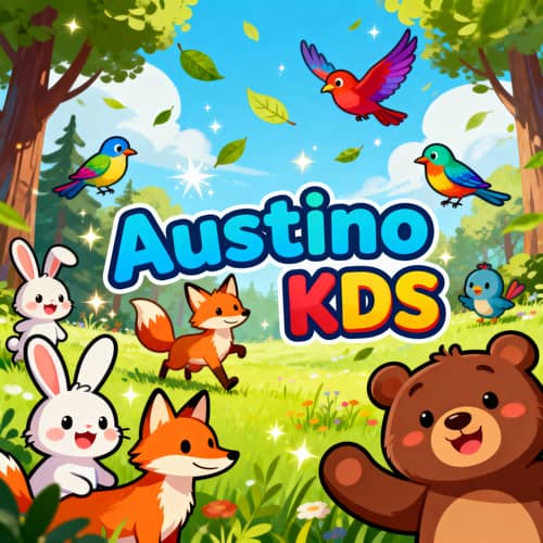 Vibrant Kids' YouTube Banner Design - Austino KDS