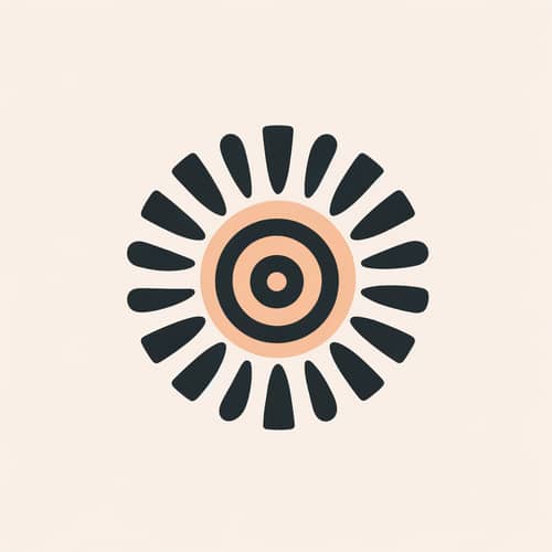 Minimalist Amaterasu Logo | Spiritual Design