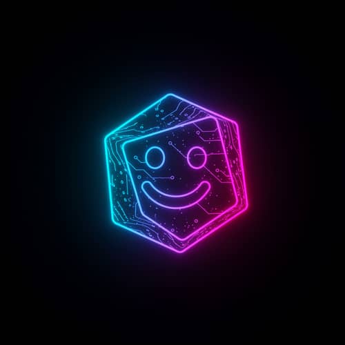 Futuristic 2D Geometric Shapes with Rounded Edges
