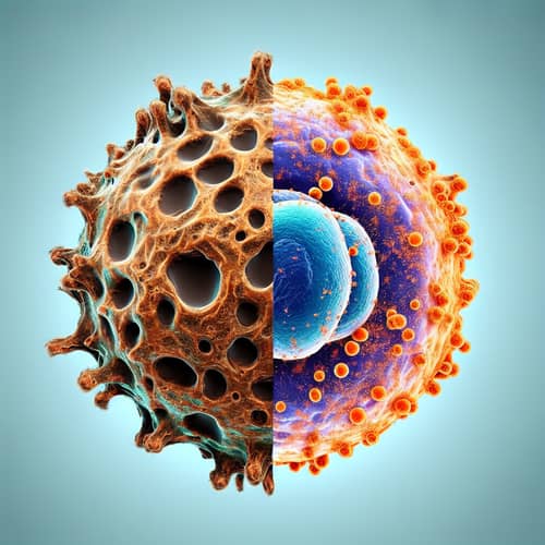 Oxidized vs. Healthy Human Cell Comparison