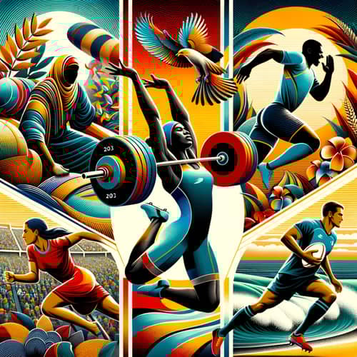 Dynamic Athletic Competition at Solomon Islands 2023 Pacific Games
