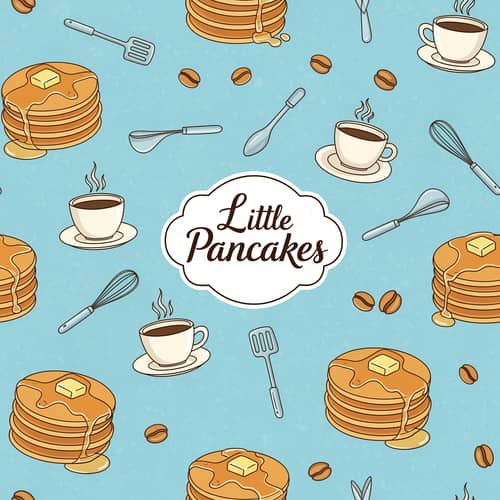 Pattern Design for Little Pancakes Cafe Pattern Design for Little Pancakes Cafe