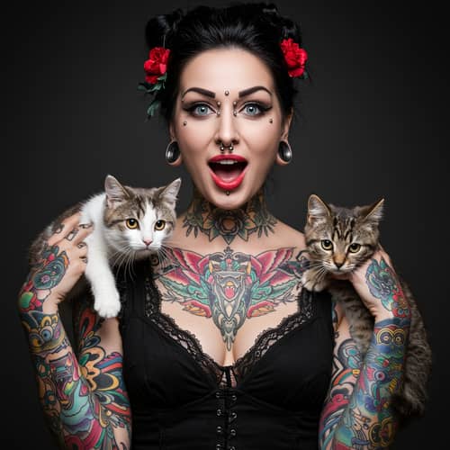 The Craziest Tattooed Cat Lady Unleashed