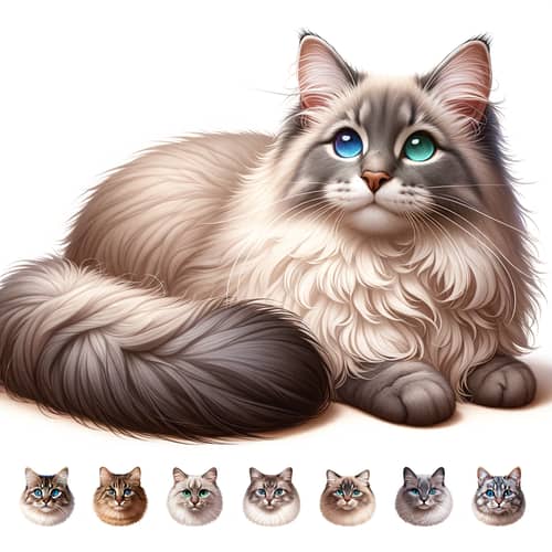 Domestic Cat in Natural Habitat with Soft Fur and Captivating Eyes
