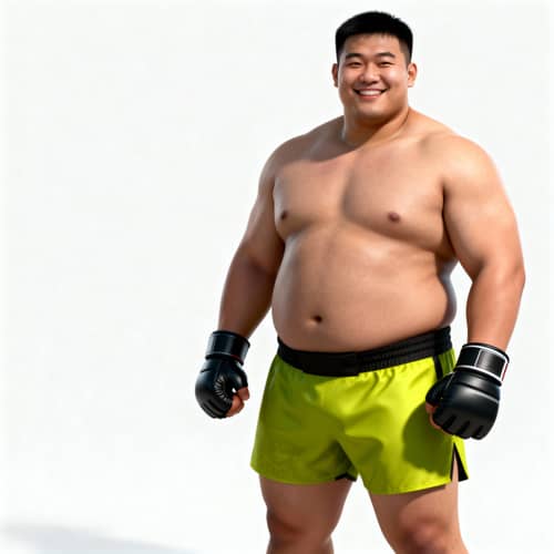Asian Super Heavyweight MMA Fighter - Confident & Strong Asian Super Heavyweight MMA Fighter - Confident & Strong