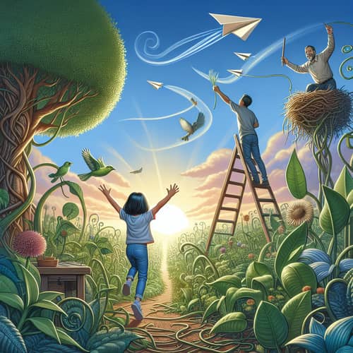 Inspiring Scene of Growth and Connection | Bright New Day