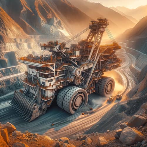 Modern Mining Machinery in Action in Peru