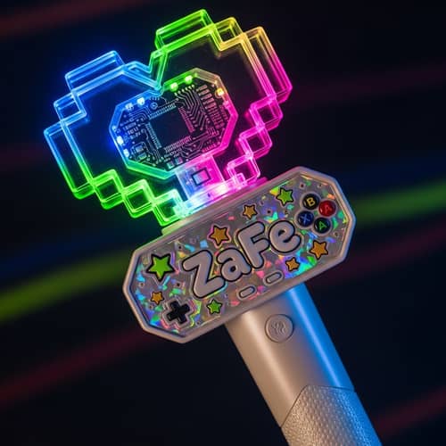 ZaFe Kpop Lightstick - Y2K Gaming Theme