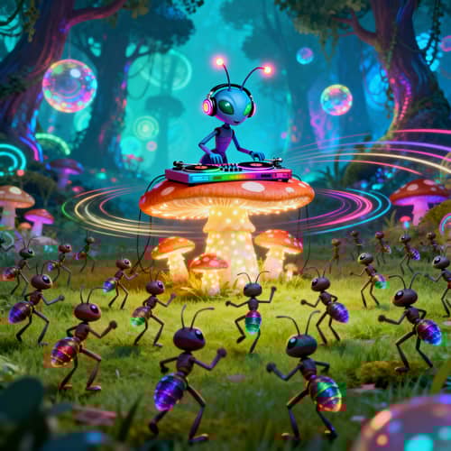 Psychedelic Trance Party with Alien Ants Psychedelic Trance Party with Alien Ants