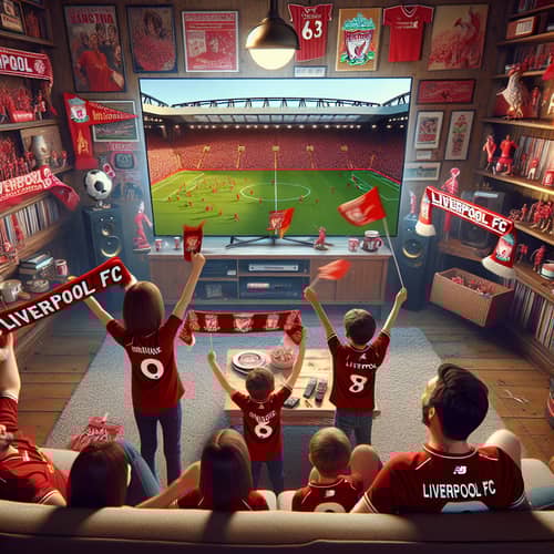 Liverpool FC Family Cheer at Home with Rock and Roll Atmosphere