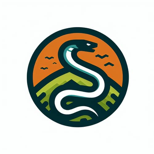Ultimate Frisbee Team with Snake Logo