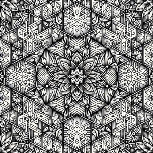 Intricate Tessellation with Nature's Touch