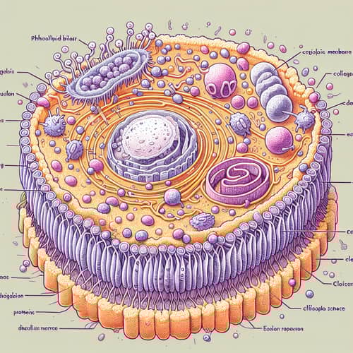 Eukaryotic Cell Cytoplasmic Membrane: Detailed Illustration