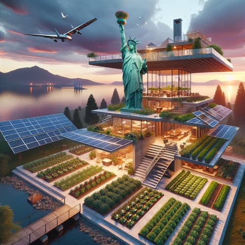 Sustainable 20-Acre Homestead with Empowerment Statue & Glass House