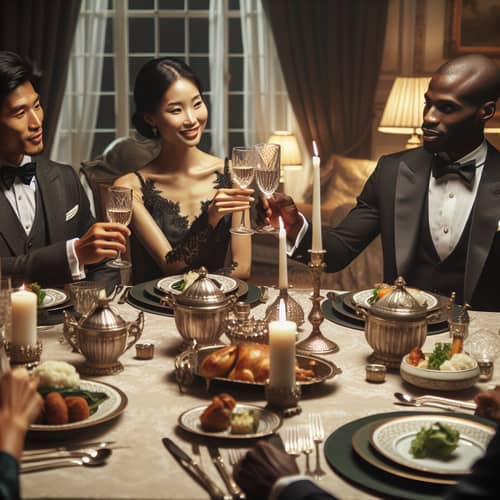 Elegant Dinner Toast: A Celebration of Diversity