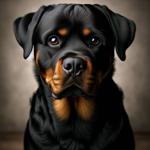Detailed Rottweiler Image with Black Coat and Tan Markings