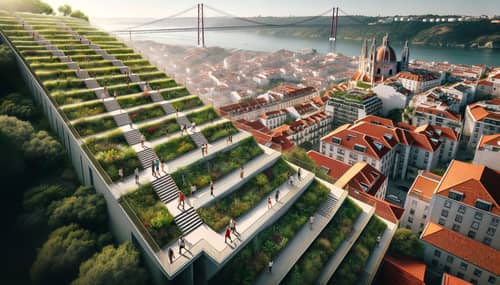 Urban Living Harmony: Rooftop Residence Spectacle with Tagus River View
