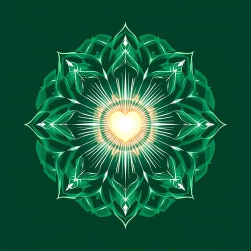 Anahata Chakra Logo: Heart & Light Symbol