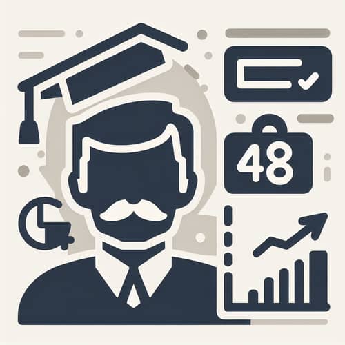 Survey Results: Household Majority - Adult Males, Age 48, Education Levels