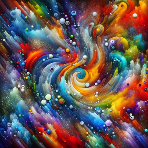 Abstract Vibrant Colors - Kaleidoscope of Vibrant Hues