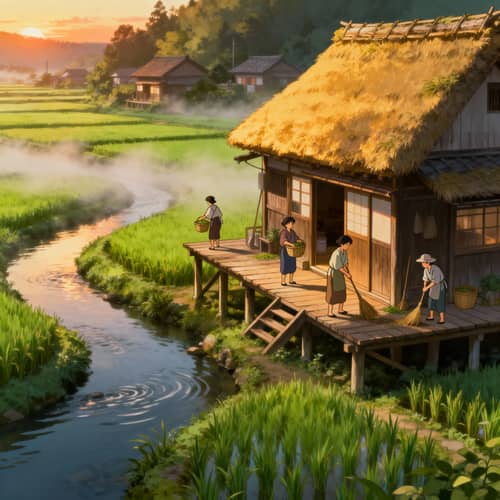 Peaceful Southeast Asian Village Animation Peaceful Southeast Asian Village Animation