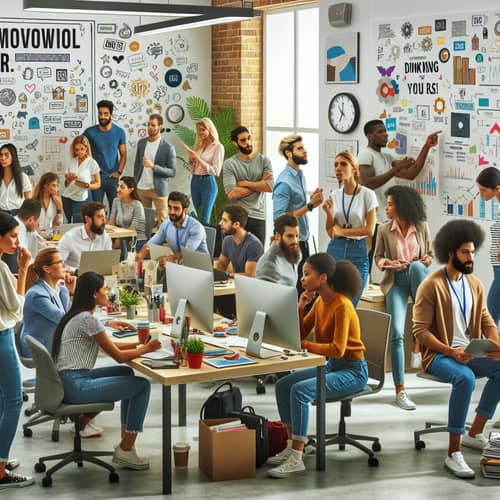Diverse and Motivated Team Driving Business Success | Workplace Passion