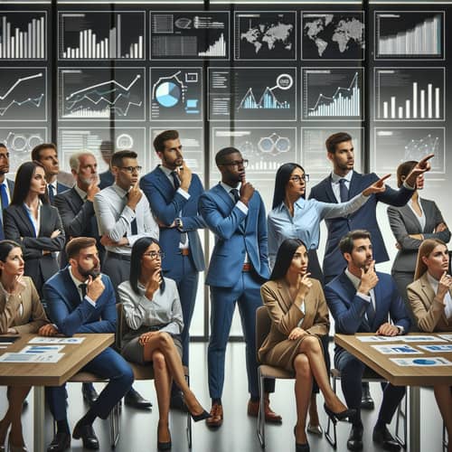 Diverse Business Professionals Demonstrating Situational Awareness