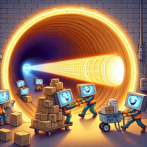 Hilarious Computer Network Tunneling Scenario